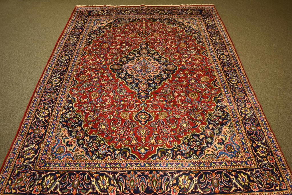 HANDMADE WOOL PERSIAN RUG (APPROX. 12' 6" x 9' 5") (1 of 4)