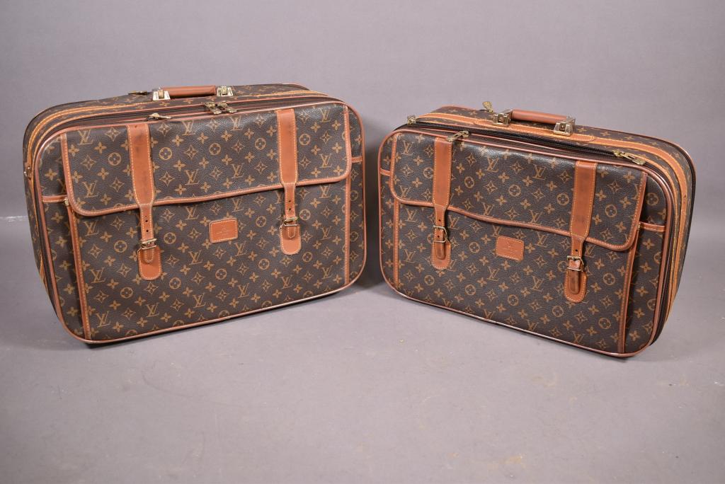 2 VINTAGE LOUIS VUITTON MONOGRAM LUGGAGE BAGS (1 of 10)
