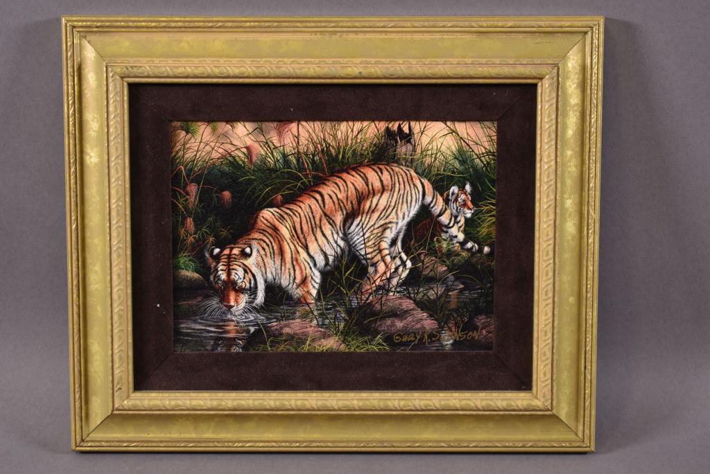 O/C "MISTY MORNING TIGER" BY GARY SWANSON (1 of 3)