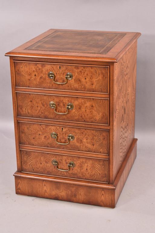 BURR ELM 2 DRAWER FILE CABINET BY SCULLY & SCULLY (1 of 5)