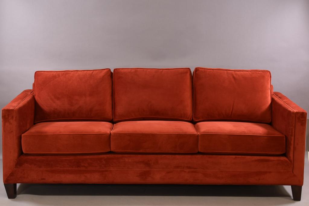 SOUTH CONE BELFAST RED VELVET SOFA (1 of 3)