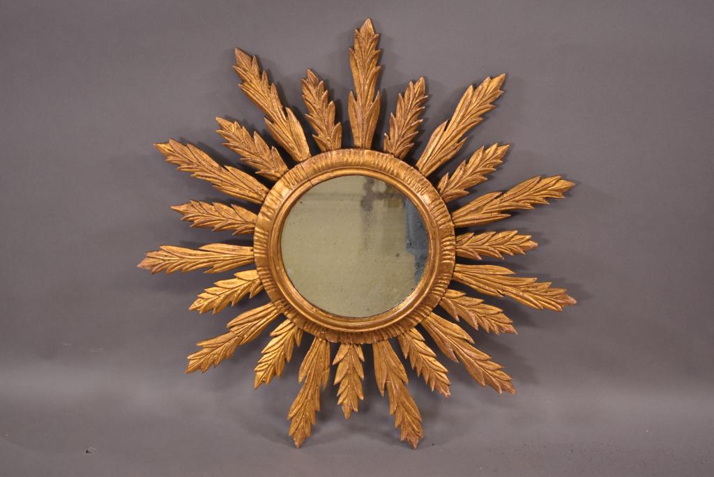 VINTAGE FRENCH SUNBURST MIRROR (1 of 2)