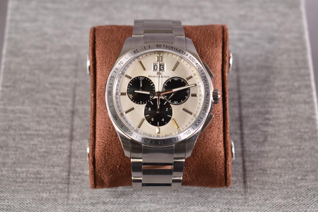 MAURICE LACROIX MIROS STAINLESS STEEL MENS WATCH (1 of 4)