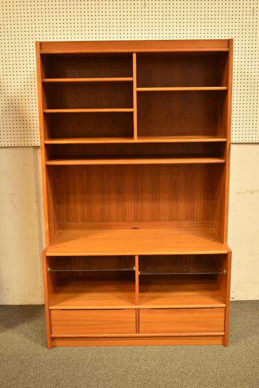 LARGE DANISH MID CENTURY MODERN TEAK WALL UNIT (1 of 5)