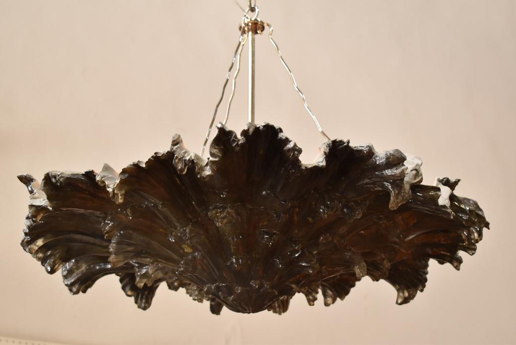 HANGING FORMED FIBERGLASS CLAMSHELL LIGHT (1 of 2)