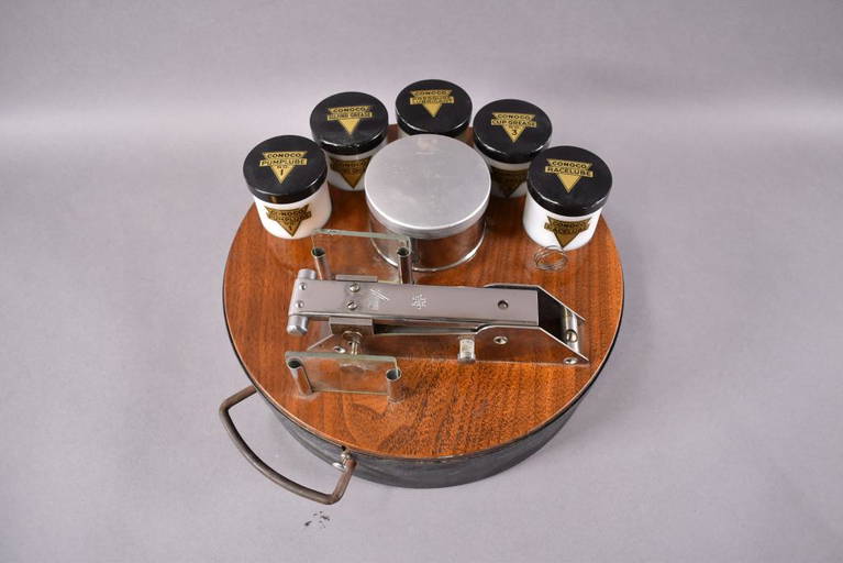 CONOCO RAT TRAP GREASE SALESMAN SAMPLE KIT Feb 27, 2021 Redlands Antique Auction in CA