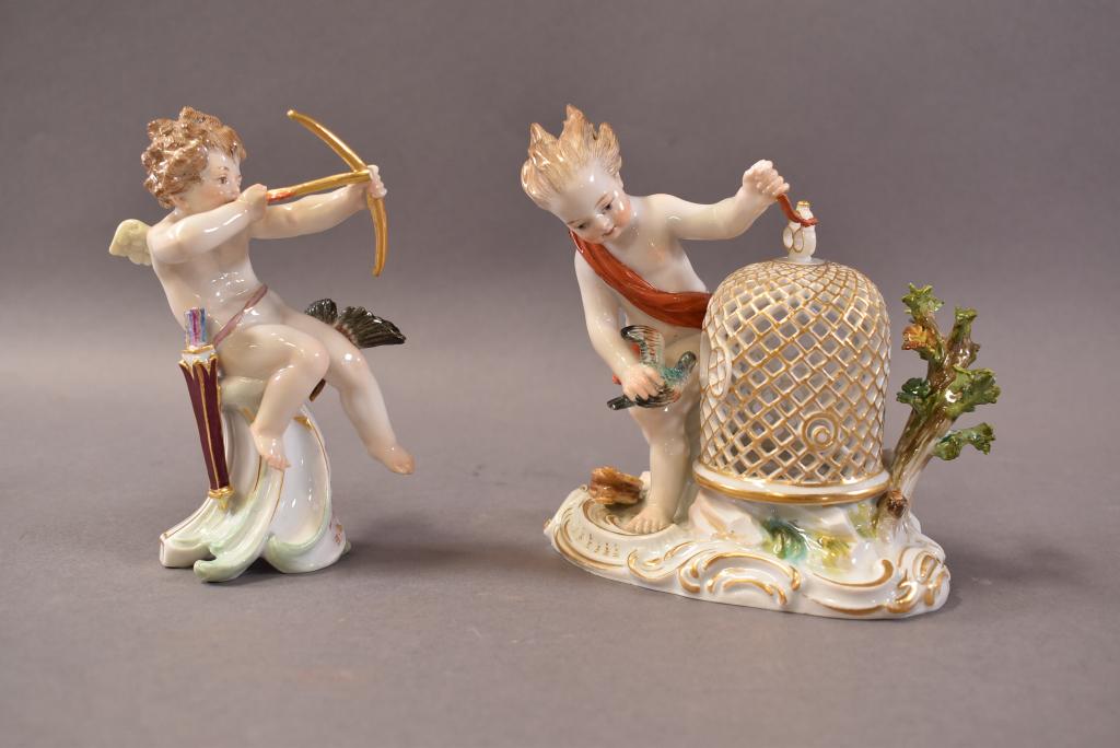 2 MEISSEN PORCELAIN FIGURES (1 of 4)