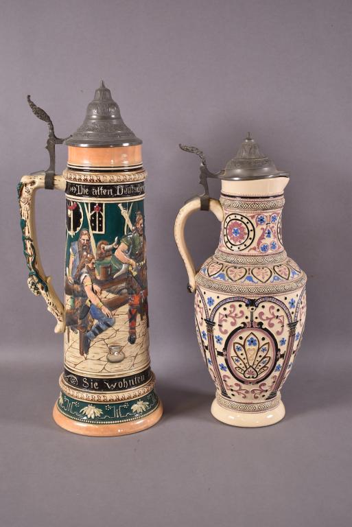2 LARGE GERMAN STEINS (1 of 3)