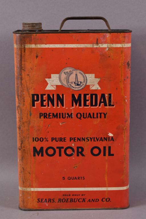 Penn Metal Motor Oil Five Quart Can (1 of 5)