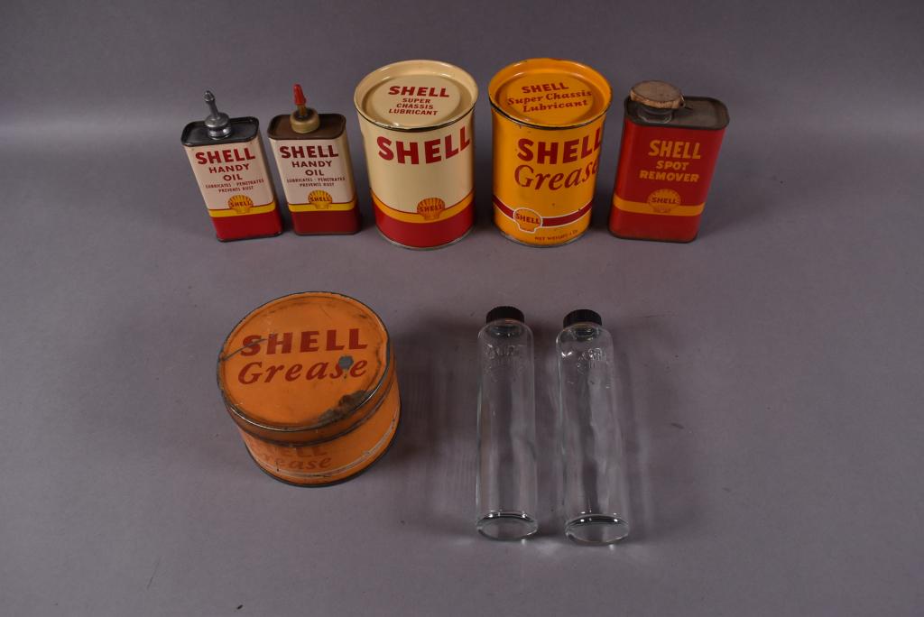 Box lot of Shell Cans & Bottles (1 of 6)