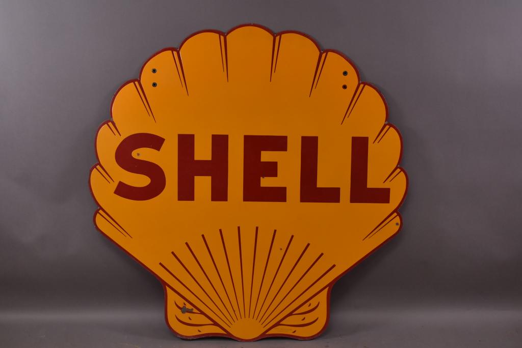 Shell (half-lines) Porcelain Sign (TAC) (1 of 7)