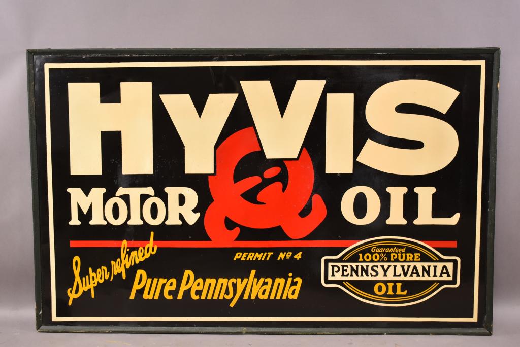 HyVis Motor Oil w/ Logo Metal Sign (TAC) (1 of 4)