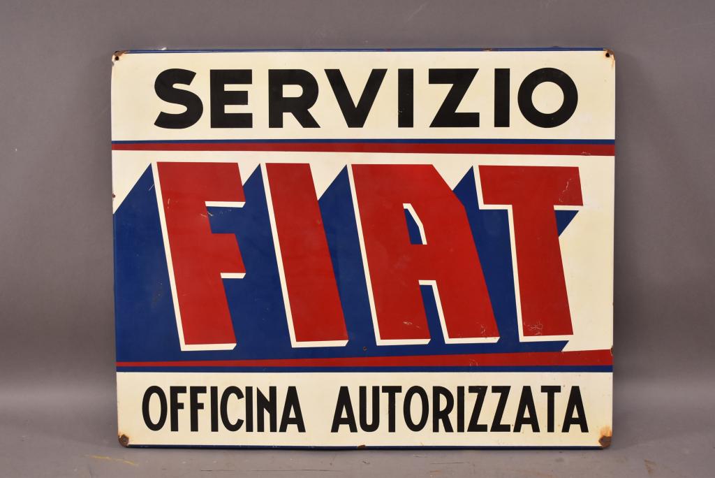 Fiat Servizio Metal Sign (1 of 2)