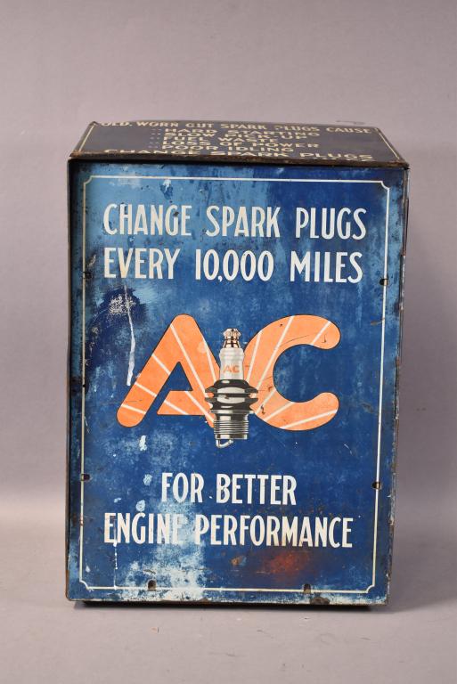 AC Spark Plugs Metal Counter-Top Cabinet (1 of 5)