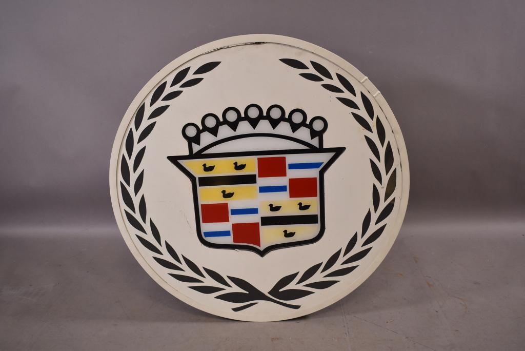 Modern (Cadillac) Crest Lighted Sign (1 of 3)