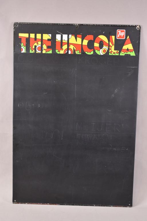 7up The Uncola Menu Board Metal Sign (1 of 5)