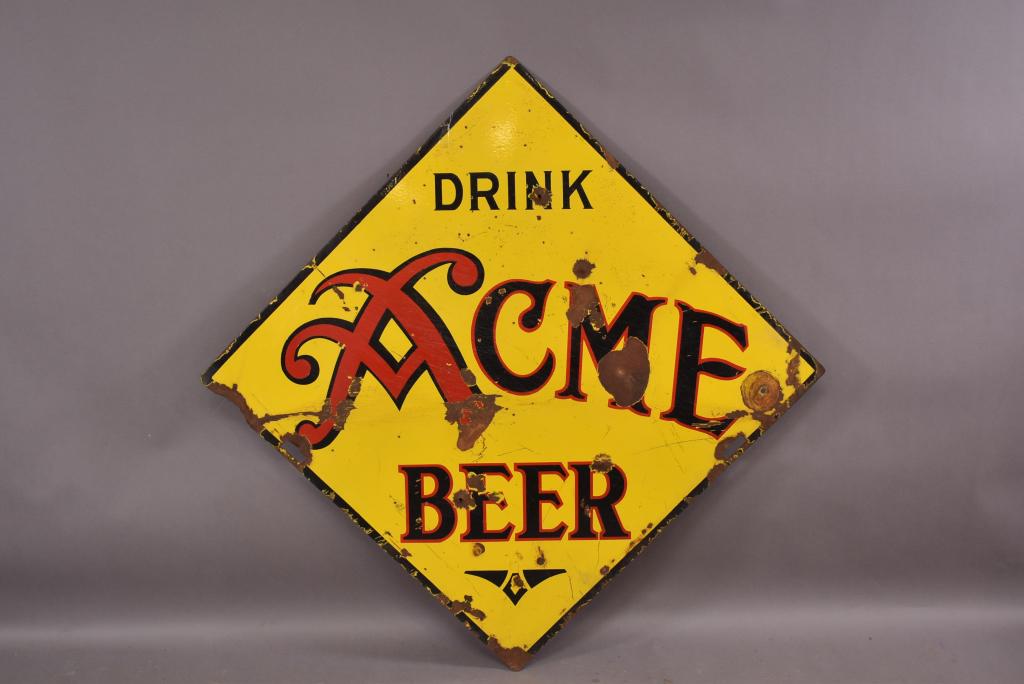 Drink Acme Beer Porcelain Sign (1 of 6)