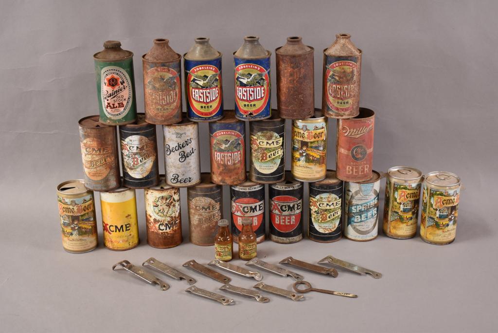 24-Cone & Flat Top Beer Cans (1 of 5)