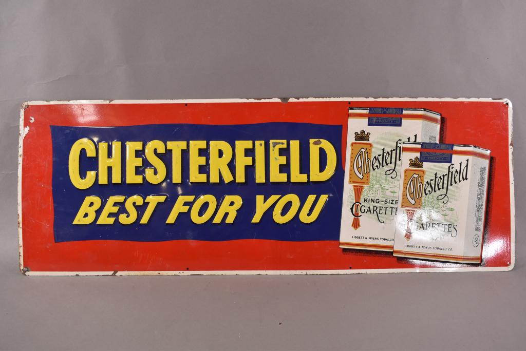 Chesterfield Cigarette Metal Sign (1 of 2)