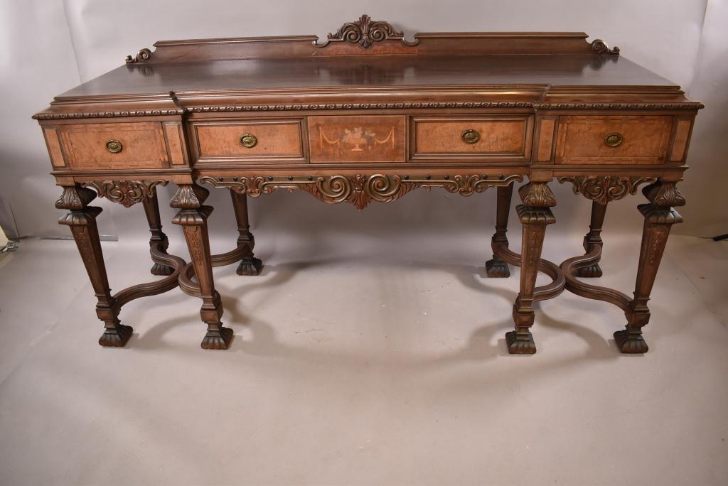 FANCY 1920'S WALNUT BUFFET (1 of 6)