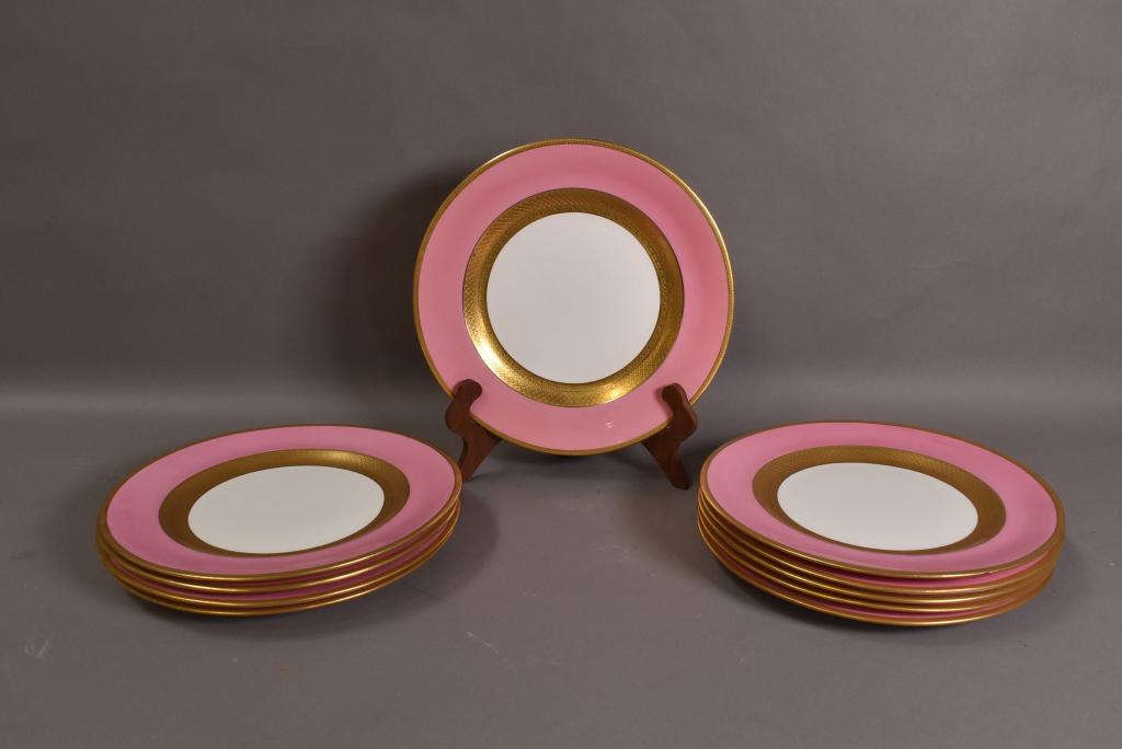 SET OF 10 CROWN CHELSEA CHINA ENGLISH PLATES (1 of 4)