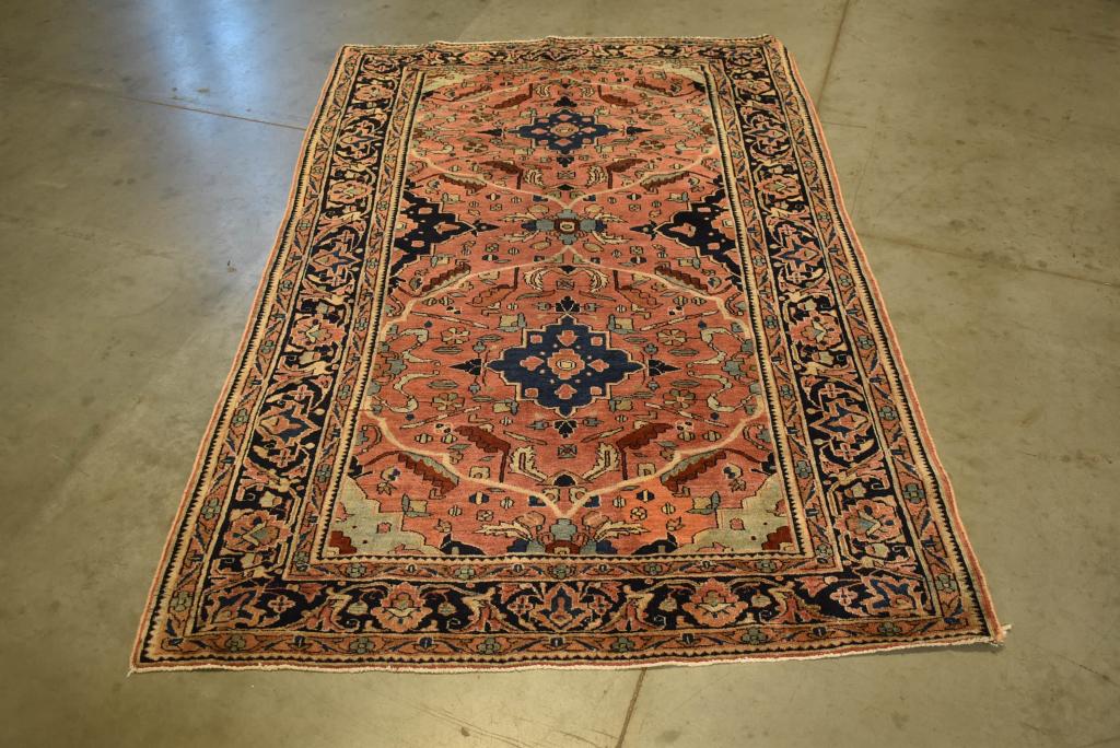 APPROX. 80" x 53" HANDMADE PERSIAN RUG (1 of 4)
