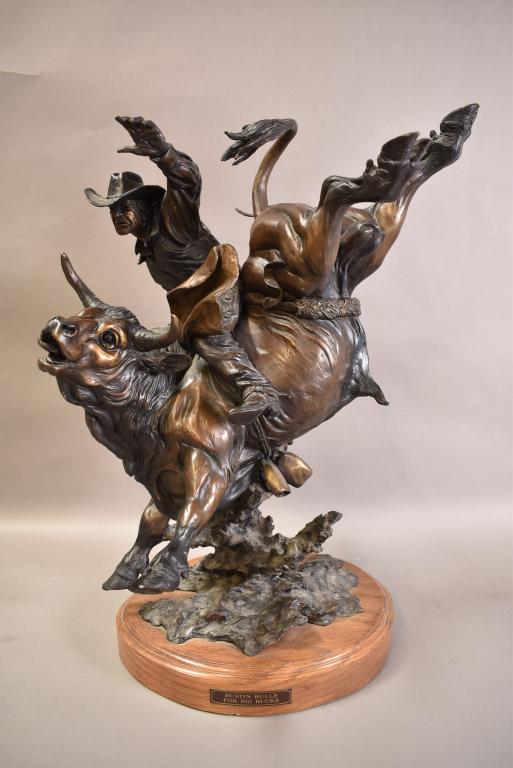 DON TONEY SIGNED WESTERN BRONZE (1 of 4)
