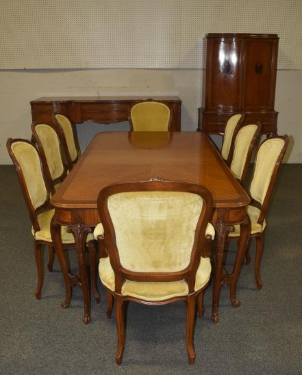 1930'S 11 PC. FRENCH STYLE DINING ROOM SET (1 of 7)