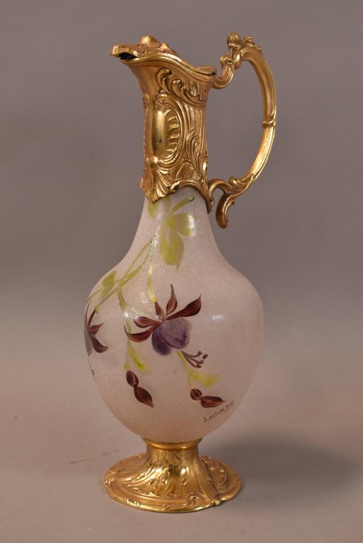LEGRAS ART GLASS PITCHER (1 of 5)