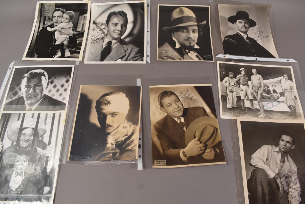 10 SIGNED MEN HOLLYWOOD BLACK & WHITE PHOTOS (1 of 6)