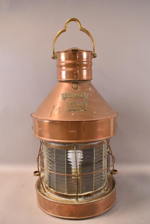 MASTHEAD METEORITE COPPER SHIP'S LANTERN (1 of 4)