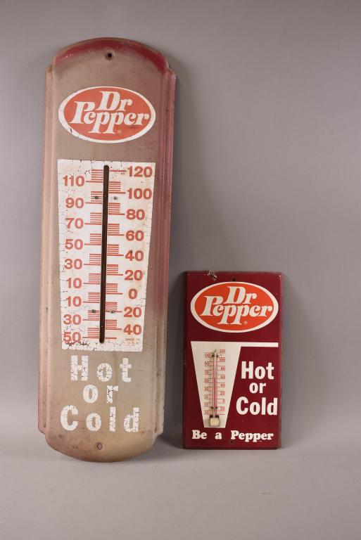 2 DR. PEPPER TIN THERMOMETERS (1 of 7)