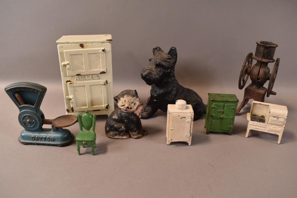 9 PCS OF DIE CAST & CAST IRON ITEMS (1 of 1)