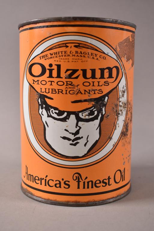 1 QUART OILZUM OIL CAN Jun 05, 2021 Redlands Antique Auction in CA