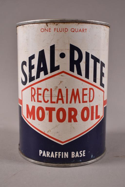 1 QUART SEALRITE RECLAIMED MOTOR OIL CAN (1 of 2)