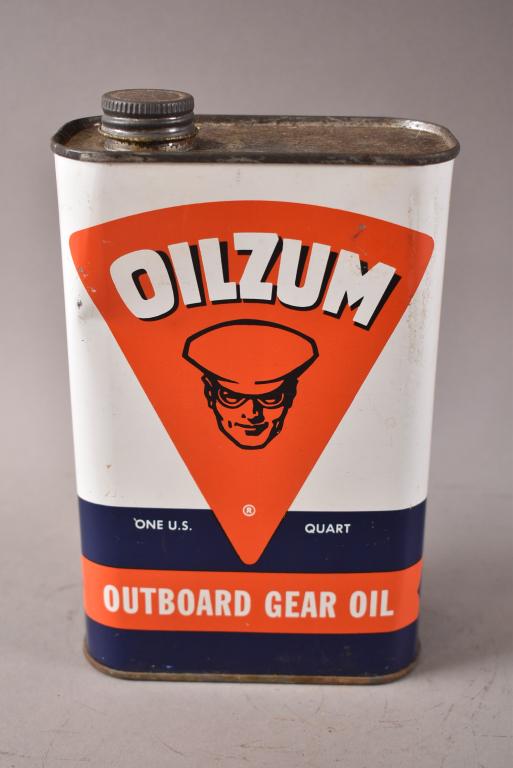 1 QUART OILZUM OUTBOARD GEAR OIL CAN (1 of 2)