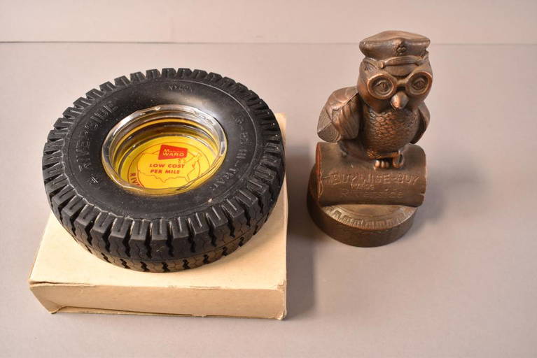 Montgomery Wards Tire Bank & Ashtray