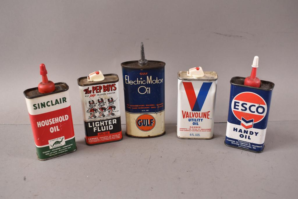 (5) 4 Oz OIL (HANDY OILER) CANS (1 of 2)