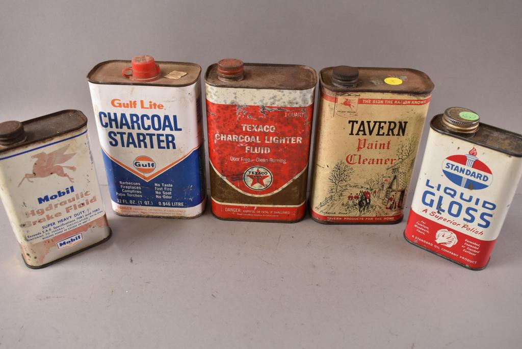 5 MISC GASOLIBE COMPANY CANS (1 of 2)