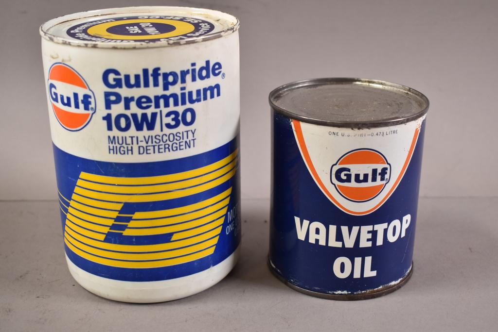 2 GULF OIL CANS (1 of 2)