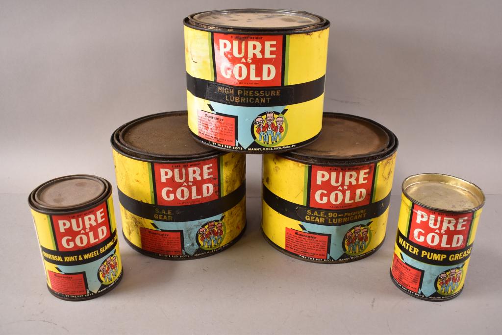 5 PEP BOYS PURE AS GOLD CANS (1 of 2)