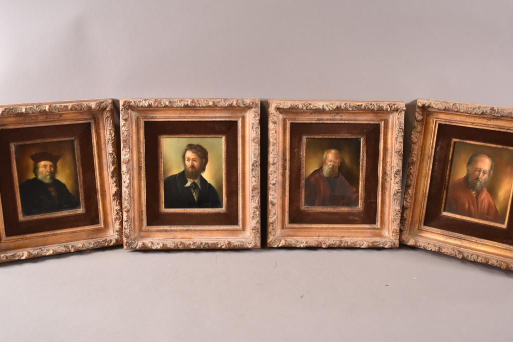 4 ANDRE BALYON PORTRAIT PAINTINGS OF MEN (1 of 10)