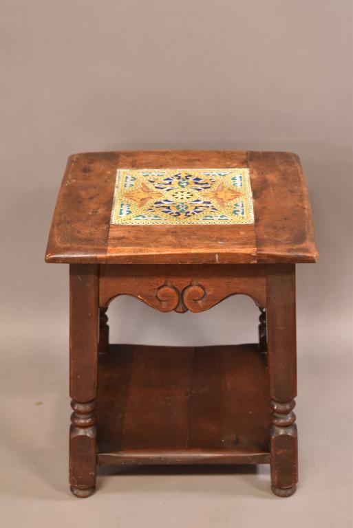 MONTEREY STYLE SINGLE TILE TOP TABLE (1 of 3)