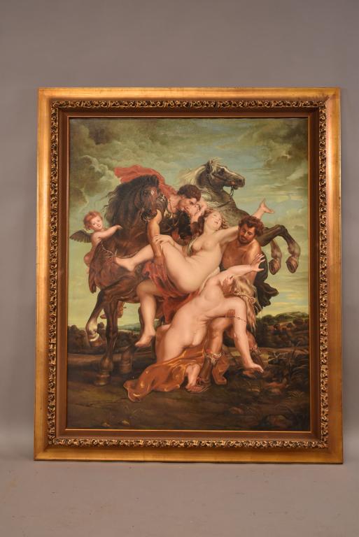 "RAPE OF THE DAUGHTERS OF LEUCIPPUS" PAINTING (1 of 2)