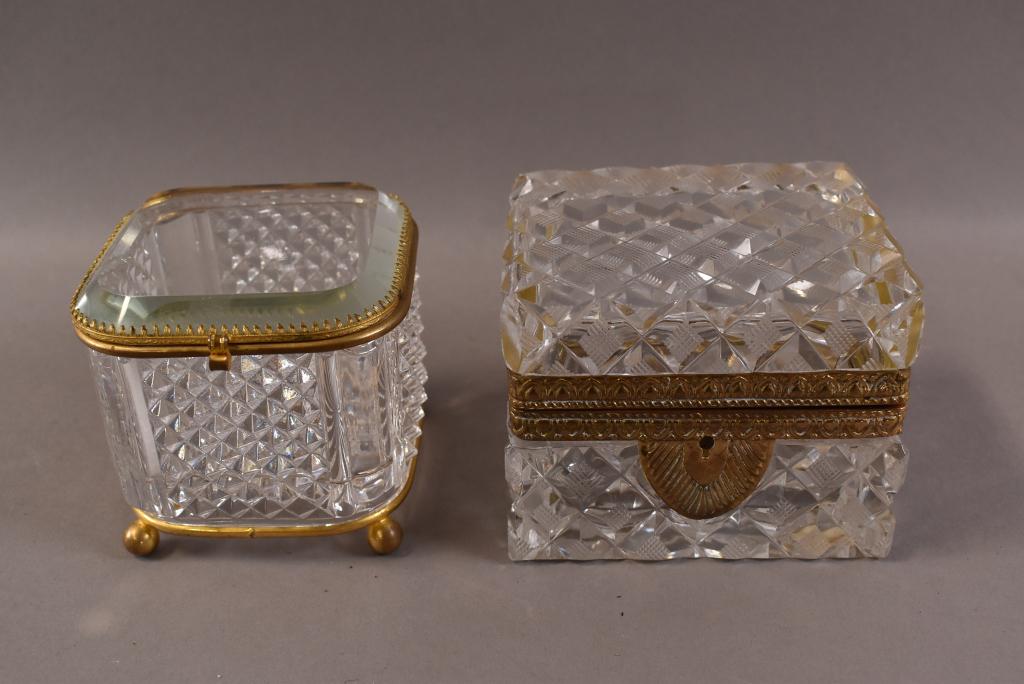 2 CUT GLASS DRESSER BOXES (1 of 4)