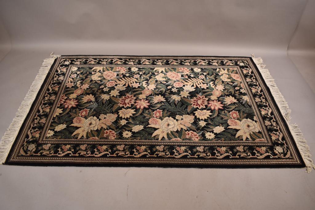 APPROX 4' 1" x 6' 3" HANDMADE PERSIAN RUG (1 of 4)