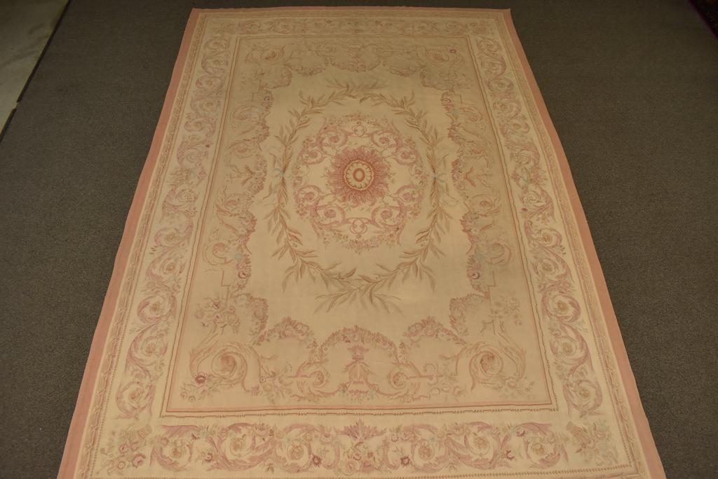 APPROX 14' x 9' 8" FRENCH AUBUSSON AREA RUG (1 of 7)