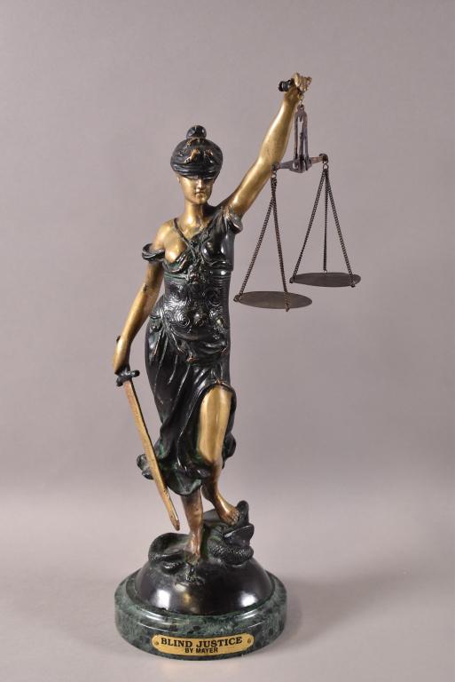 BLIND JUSTICE BRONZE STATUE (1 of 4)