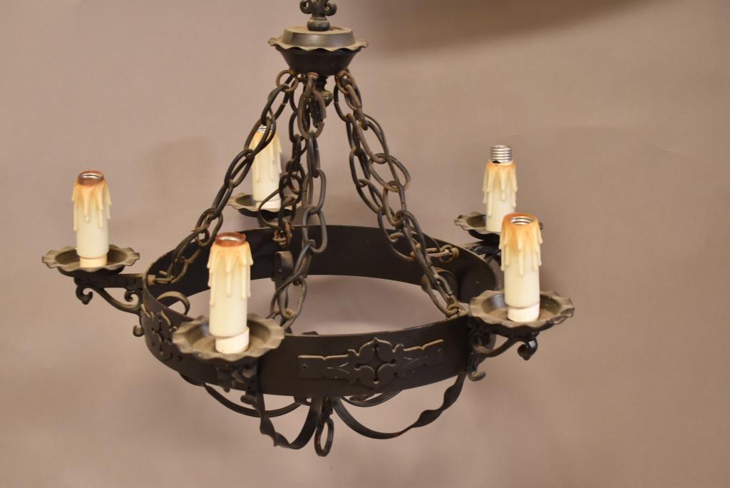 IRON SPANISH STYLE HANGING LIGHT (1 of 2)