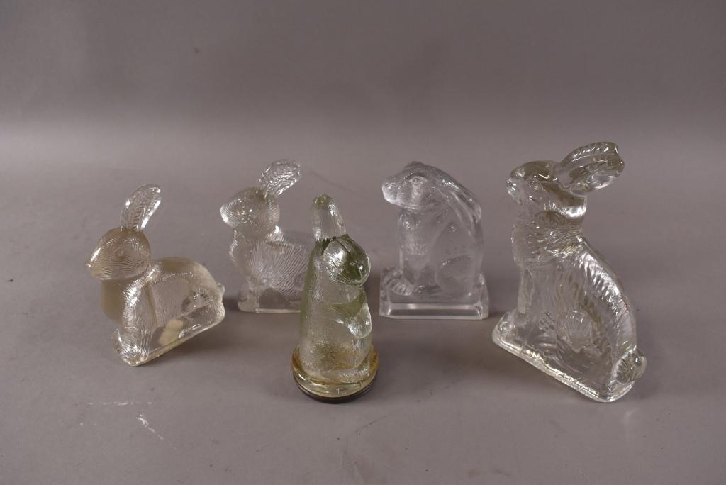5 RABBIT CANDY CONTAINERS (1 of 3)